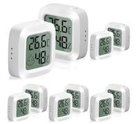 Vinabo 2 pezzi piccoli termometri igrometri interni digitali ad alta precisione con indicatore di comfort, per ufficio, cameretta dei bambini, guardaroba (Confezione da 5)