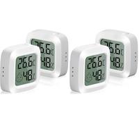 Vinabo 2 pezzi piccoli termometri igrometri interni digitali ad alta precisione con indicatore di comfort, per ufficio, cameretta dei bambini, guardaroba (Confezione da 2)