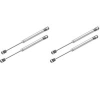 Vinabo 2 Pezzi Pistoni a Gas da 100N per Ante Cucina - Ammortizzatori per Mobili, Cerniere Armadio e Braccetti Regolabili, Colore Argento (Confezione da 2)