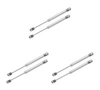 Vinabo 2 Pezzi Pistoni a Gas da 100N per Ante Cucina - Ammortizzatori per Mobili, Cerniere Armadio e Braccetti Regolabili, Colore Argento (Confezione da 3)