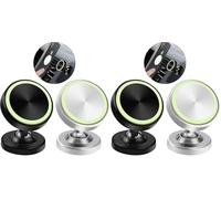 Vinabo 2 Pezzi Supporto Magnetico per Telefono, Magnetico per Telefono da Auto, Supporto per Telefono da Auto Rotazione a 360° Compatibile con Tutti gli Smartphone (Confezione da 2)