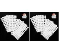Vinabo 400 Round Stickers, 200 Pairs 20 mm Round Self Adhesive Rods, Hook and Loop Tape, Self Adhesive Dots, Scratch-Resistant for Photos, DIY Crafts etc (Confezione da 2)