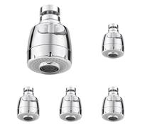 Vinabo Aeratore per Lavello 360° Girevole con Filtro Regolatore, 2 Modalità, Testa Aeratore e Atomizzatore (Confezione da 5)