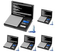 Vinabo Bilancia Precisione 700g/0.01g, Portatile Bilancino per Gioielli, Bilancia di Precisione 0.01g,Digital Pro Pocket, con Display LCD e 7 Unità, Funzione Tara, per Cucina Cucinare, Caffè, Farmaci