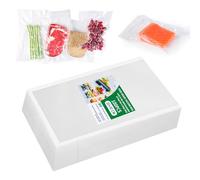 Vinabo Buste Sottovuoto Alimenti 20 x 30 cm, 100 Sacchetti Goffrati