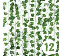Vinabo Home Deco Edera Finta Pianta Artificiale Rampicante Ghirlanda 12 Pezzi 2,