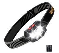 Vinabo Lampada Frontale LED 500lm, Torcia Frontale 6 Modalità