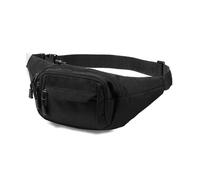 Vinabo Marsupio Uomo Donna Unisex, Marsupio Sportivo Grande con 4 Zip Tasche,Marsupio da Unisex per Allenamento All'aperto Escursionismo Campeggio