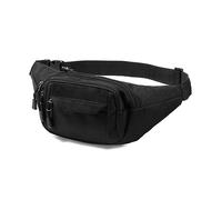 Vinabo Marsupio Uomo Donna Unisex, Marsupio Sportivo Grande con 4 Zip Tasche,Marsupio da Unisex per Allenamento All'aperto Escursionismo Campeggio