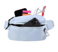 Vinabo Marsupio Uomo Donna Unisex, Marsupio Waist Bag con Jack per Cuffie con Cerniera, Cintura Regolabile per Allenamento all'aperto, Escursionismo