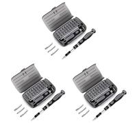 Vinabo Mini Set 32 in 1 di Cacciaviti di Precisione - Magnetici, Multifunzione, per Riparazione Elettronica Fai-da-te (Confezione da 3)