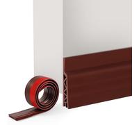 Vinabo Paraspifferi Porta,100 x 5cm Guarnizione Sottoporta in TPE, Facile e Veloce da Installare,Isolante Termico Porte Ideale Anche per Protezione da Suoni,Freddo,Antipolvere e Anti (Marrone)