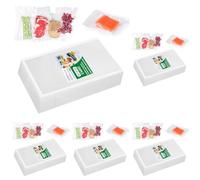 Vinabo Sacchetti Sottovuoto Alimenti 100 Buste 20 x 30 cm, per la Cottura Sottovuoto e la Conservazione Degli Alimenti, Buste Sottovuoto Goffrate Aadatto a Tutte le Macchine Sottovuoto