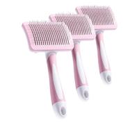 Vinabo Spazzola autopulente per animali domestici, spazzola per pelo lungo e corto, per cani e gatti, Spazzola Morbida per Cani e Gatti,Autopulente Toelettatura Spazzola per Animali Domestici