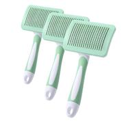 Vinabo Spazzola per Cani e Gatti,Autopulente per Peli Cani di Piccola Taglia,Spazzola per Gatti,Spazzola per Animali Domestici, per Cani Gatti Rimuovere il Tomentosio Sottopelo - Vert