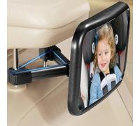 Vinabo Specchietto Retrovisore Bambini 360° con Clip Antisgancio, Nero