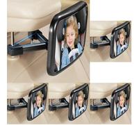 Vinabo Specchietto Retrovisore Bambini, Specchio Retrovisore Bambino 360°, 2023 Versione Migliorata Dello Specchietto per Bambini con Clip di Aggancio, Specchietto per Passeggino Anti-Sgancio