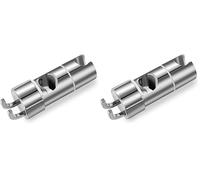 Vinabo Supporto Soffione Doccia, Supporto Doccia Senza Foratura, 18-25 mm, Diametro Regolabile, Supporto Doccetta con Gancio, Installazione Semplice (Confezione da 2)