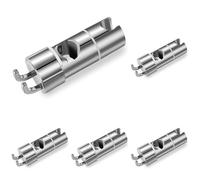 Vinabo Supporto Soffione Doccia, Supporto Doccia Senza Foratura, 18-25 mm, Diametro Regolabile, Supporto Doccetta con Gancio, Installazione Semplice (Confezione da 5)