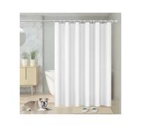 Vinabo Tenda Doccia 180 x 200 cm,Tenda da Doccia Provvista di 12 Anelli,Tenda da Doccia Senza Trapano, Doccia in Tessuto di PEVA Impermeabile Lavabile in Lavatrice