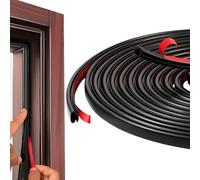 Vinabo Tipo D Guarnizione per Porta Finestra Isolante, 6 m, Nero