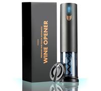 VINABON Cavatappi elettrico per bottiglie di vino, ricaricabile di alta qualità, con tagliacapsule, funzionamento automatico one-touch e luci LED, eBook con guida ai vini