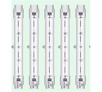 Vinaco R7S Bulb 78MM 150W, 5 Pack J78 Halogen Dimmable with 2800K Warm White, High Output 2200LM R7S Halogen Lamp 230V 150W, Long Lifespan 78MM Bulb for Security Light, Landscape Light