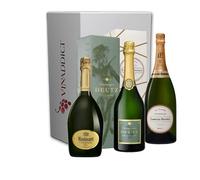 VINADDICT Confezione di champagne di prestigio Ruinart, Deutz, Laurent Perrier La Cuvée