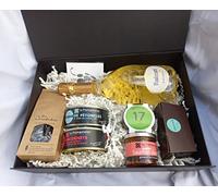 VINADDICT Gourmet Box Champagne Ruinart Blanc De Blancs, Tapas, Tè e Cioccolatini Artigianali, Salmone Selvatico Sbriciolato, Curry Verde