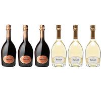 VINADDICT Set di 6 Champagne Ruinart Brut Rosé e Blanc de Blancs, 750 millilitri