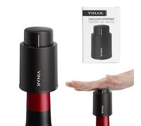 VINAK - Tappo per vino sottovuoto TIME | Migliora la conservazione dei vini estraendo l'ossigeno dalla bottiglia | Consente di registrare il giorno