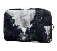 Vinatge American Independence Day 4 luglio trousse per cosmetici piccola da viaggio con cerniera, borsa da toilette portatile organizer per trucchi per donne e ragazze, Multicolore 06,