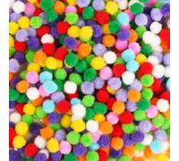 VINATO 1000 Pezzi Pon Pon Colorati 1 cm - Kit Palline in Feltro 10 Colori