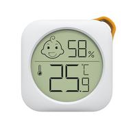 VINATO 2-Pack Termometro Igrometro Termometro Digitale Ambiente Mini Igrometri per Interni, Igrometro Umidità Casa per Camera dei Bambini, Soggiorno, Ufficio, Serra Rettili, Incubatori, Bianco