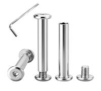 VINATO 20 Pezzi Viti di Collegamento per Mobili M4x30mm, con Dadi a Brugola e Chiave Allen, Kit in Acciaio Inossidabile 304 per Assemblaggio Armadi, Letti, Scaffalature