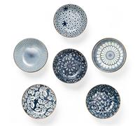 VINATO 6 Pezzi Ciotoline in Ceramica Colorate 10 cm, Ciotole per Salsa di Soia, Piattini per Antipasti, Ciotoline per Snack Piccole, Mini Ciotol e per Salsa di Soia, Spezie e Antipasti