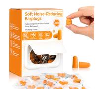 VINATO 60 Paia Tappi per Orecchie per Dormire,Schiuma Morbida Earplug | Schiuma memoria, morbida, traspirante, confezione singola, NRR 38 dB, per notte, viaggio, studio, forma conica 13×25 mm