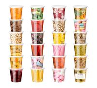 VINATO Contenitori Ermetici per Alimenti, 24Pcs 720ml/24oz Contenitore Plastica con Coperchio, Riutilizzabili, Cibo Conservazione & Freezer, Senza BPA