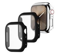 VINATO Custodia Protettiva con Vetro Temperato per Apple Watch Series 10 (42mm) - Confezione da 2 Pezzi - Nero