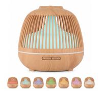 Vinato Diffusore Oli Essenziali 550ml, Ultrasuoni Diffusore Aromi con 7 Luci LED, Silenzioso, Timer, Spegnimento Automatico, BPA-Free, per Casa Ufficio Camera da Letto