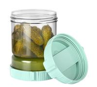 VINATO Fermentatore a Doppio Scomparto Capovolgibile | Barattolo per Sottaceti, Ermetico & Lavabile | Per Verdure, Olive & Frutta (1.5L)