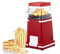VINATO Macchina Popcorn, Aria Calda 1200W Senza Olio Macchina Popcorn, 1 Pulsante, Prepara Popcorn in Soli 2 Minuti Ideale per Casa e Viaggi