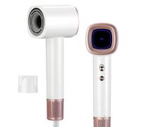 VINATO Phon Capelli Professionale,1600W Asciugacapelli Ionico,Phon da 200 Milioni Milioni Di Ioni Negativi,59 dB Rumore Basso per Viaggi e Domestico,3 Temperature 2 Velocità