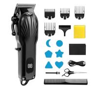VINATO Rasoio Elettrico Barba, Tagliacapelli Uomo Professionale, Rasoio Elettrico Capelli, Macchinetta per Capelli, Ricarica USB con Display a LED Beard Trimmer Clipper Kit
