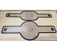 VINATO Set da 2 Tappetini in Silicone per Pane con Maniglie, Rotondo e Ovale, Antiaderente, Riutilizzabile, Resistente al Calore, Accessori per Forno (56x21 cm & 58,5x16 cm)