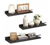 VINATO Set di 3 Mensole da Muro 40x15x4.5CM per Cucina Soggiorno Ufficio e
