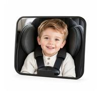 VINATO Specchio Retrovisore per Bambini Auto, Specchietto Auto Sedile Posteriore, Vetro Acrilico Infrangibile, Montaggio Semplice, Specchio Universale Retrovisore Bambini