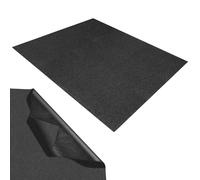 VINATO Tappetino Antiscivolo per Auto e Casa, 120x100 cm, PVC Tagliabile, Impermeabile, Resistente, Per Bagagliaio, Cucina, Sottotappeto, Nero-motivo a pietra