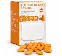VINATO Tappi per Orecchie per Dormire,Morbida Antirumore Earplug Riutilizzabil,60 Paia Antirumore 38 dB SNR, Schiuma Morbida,Protezione Uditiva per Russare, Studio, Viaggi, Concerti
