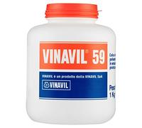 Vinavil 59 Adesivo Universale Colla Vinilica Media Viscosità Trasparente - Barattolo da 1Kg
